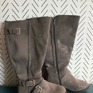Torrid Gray Heeled Boots